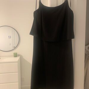 Simons Black Strapless Dress